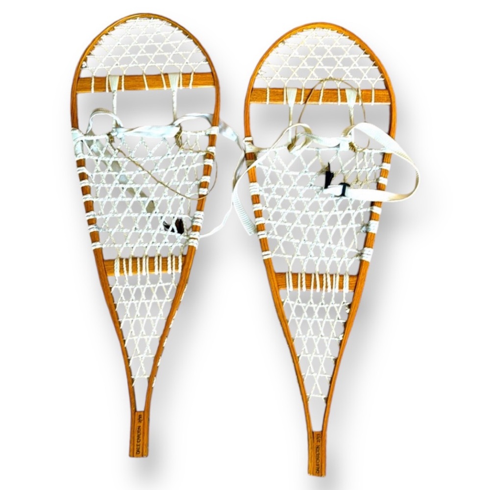 Vintage handcrafted snow shoes